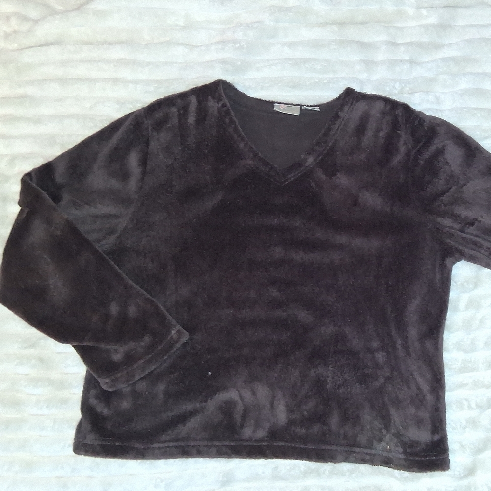 Madison Deep Brown V-Neck Top